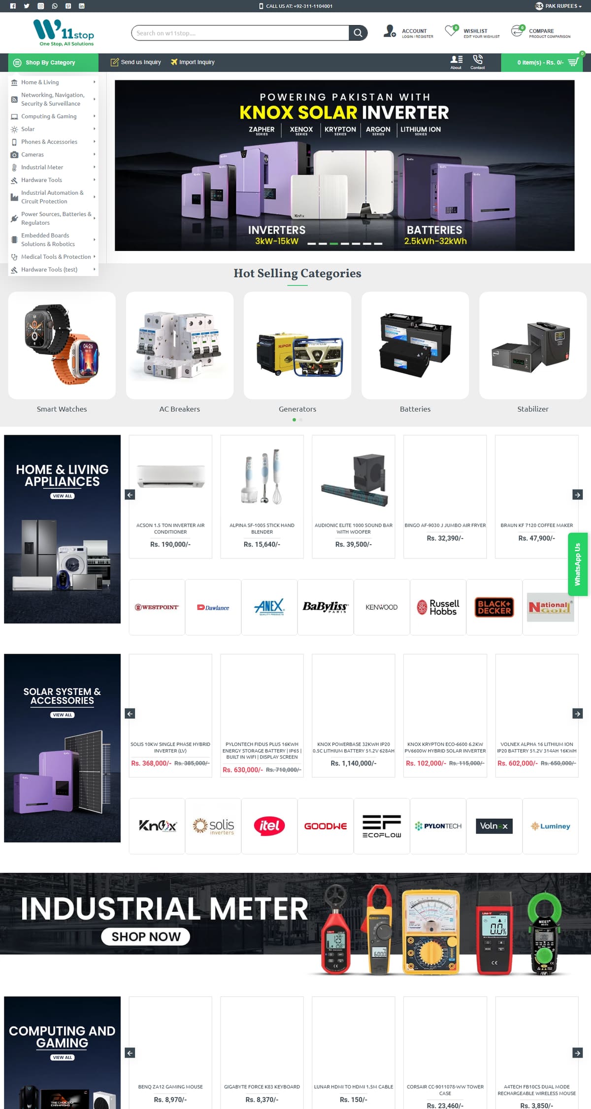 Homepage of W11 Stop